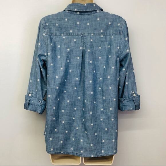 Tommy Hilfiger Chambray Popover Top - Picture 2 of 16